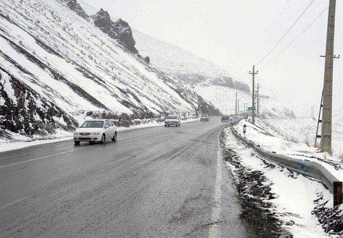 بهمن جاده چالوس را بست